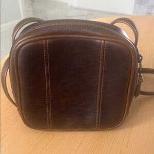 Liz Claiborne Vintage Brown Leather Shoulder Bag. Never used!